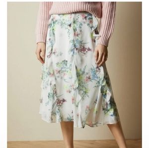 C-1 Ted Baker ruffled skirt Pergola print. Amazing